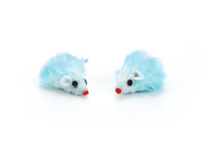 Beeztees pluche knuffelmuisje kattenspeelgoed