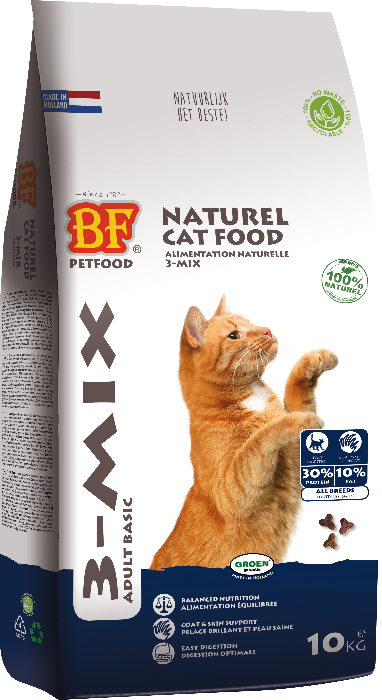 Biofood 3-mix adult kattenvoer 10kg