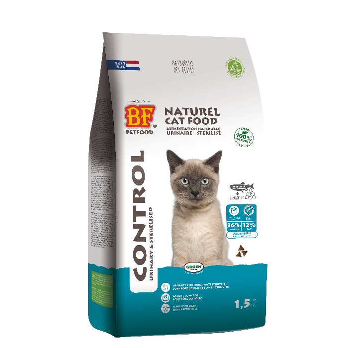 Biofood Premium control urinary/sterilised kattenvoer 1