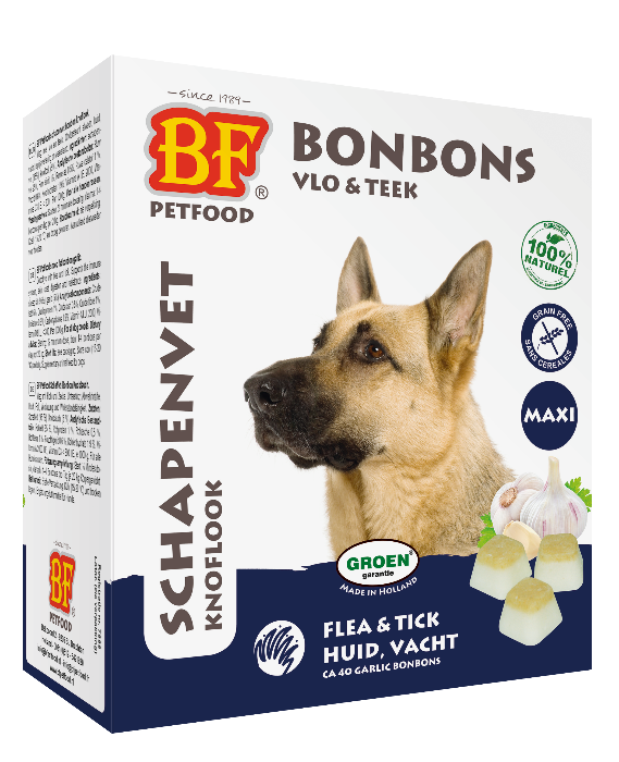 Biofood Schapenvet Maxi Bonbons Knoflook