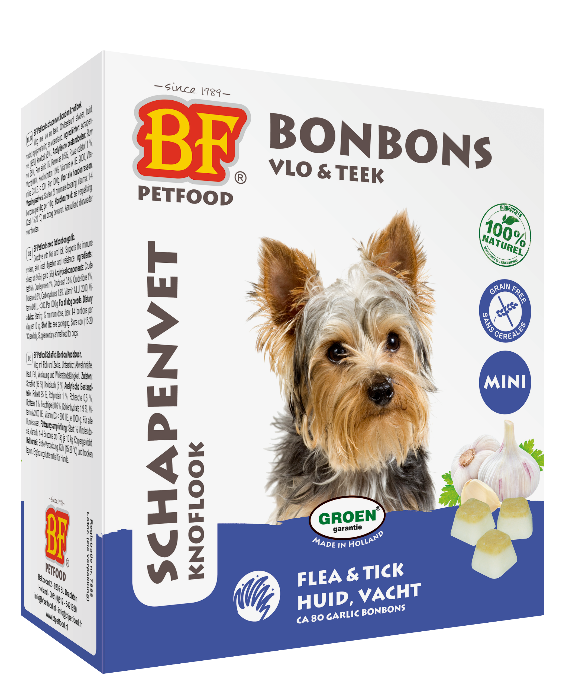 Biofood Schapenvet Mini Bonbons Knoflook
