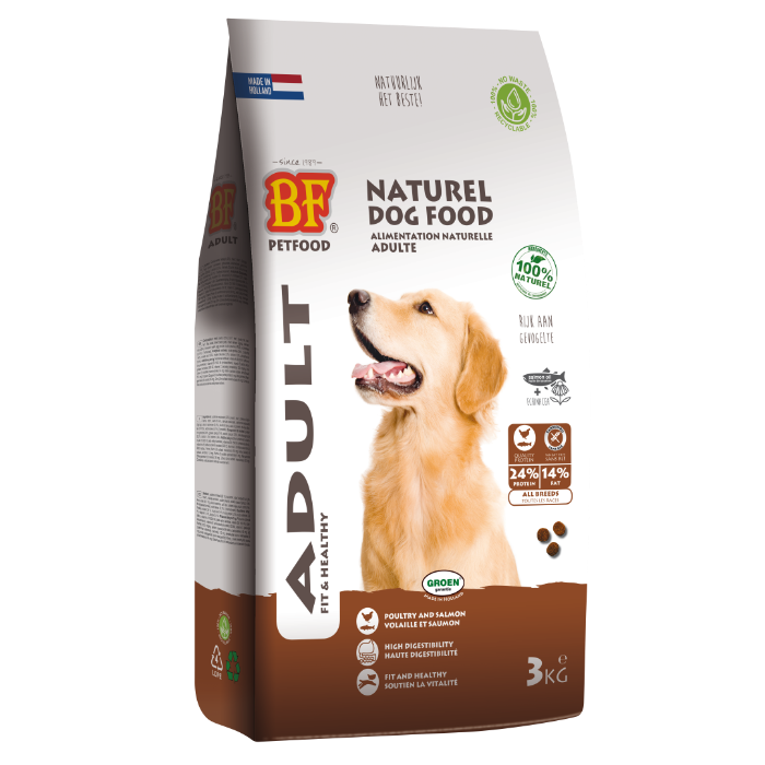 Biofood adult krokant hondenvoer 3kg