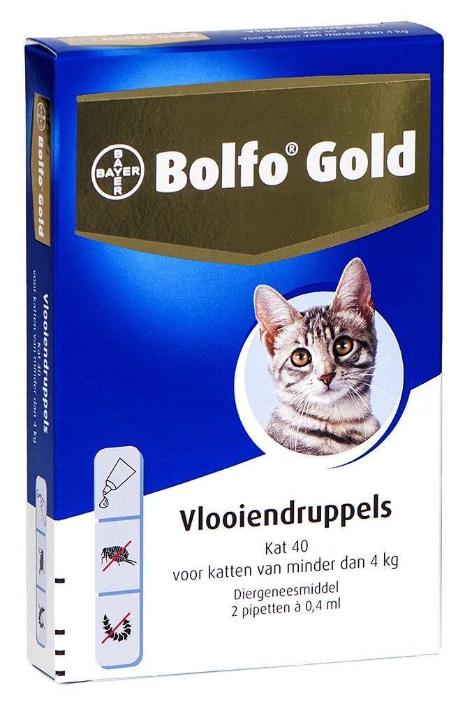 Bolfo Gold 40 kat tot 4kg - 2 pip