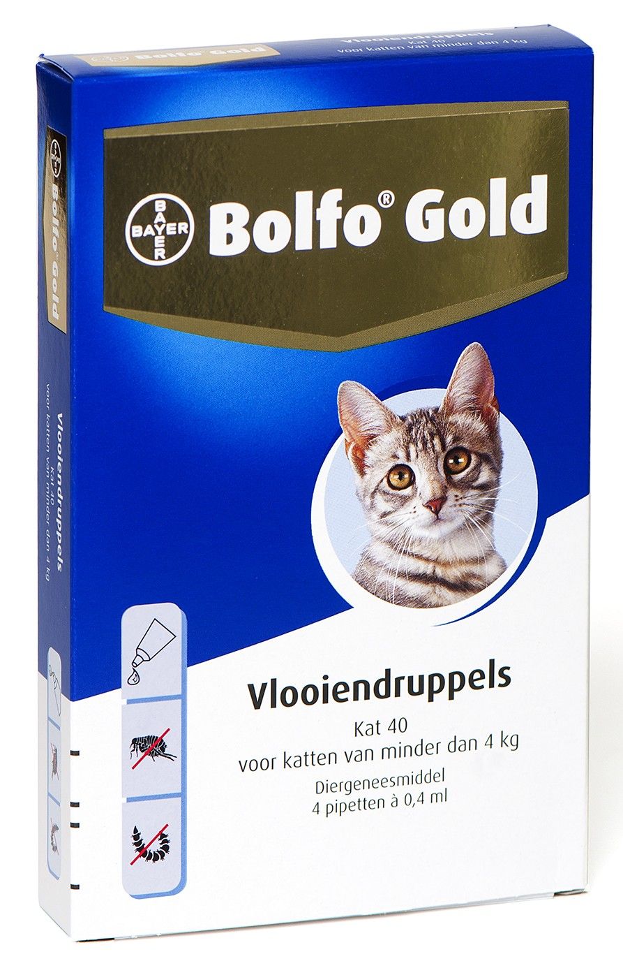 Bolfo Gold 40 kat tot 4kg - 4 pip