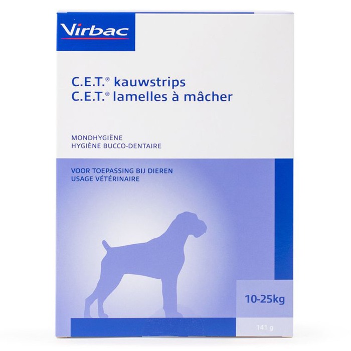 C.E.T. Kauwstrips Hond 10-25kg 141gr