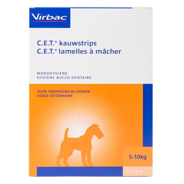 C.E.T. Kauwstrips Hond tot 10kg 141gr