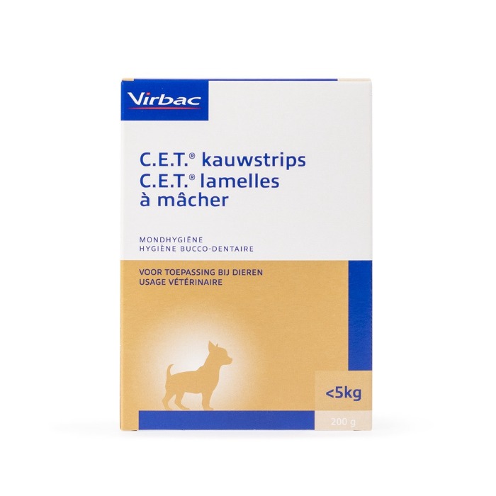 C.E.T. Kauwstrips Hond tot 5kg 200gr
