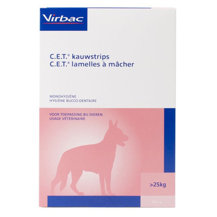 C.E.T. Kauwstrips Hond vanaf 25kg 226gr