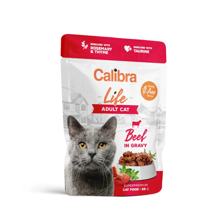 Calibra Life Cat Adult Rund maaltijdzakjes kat 28 x 85 gram