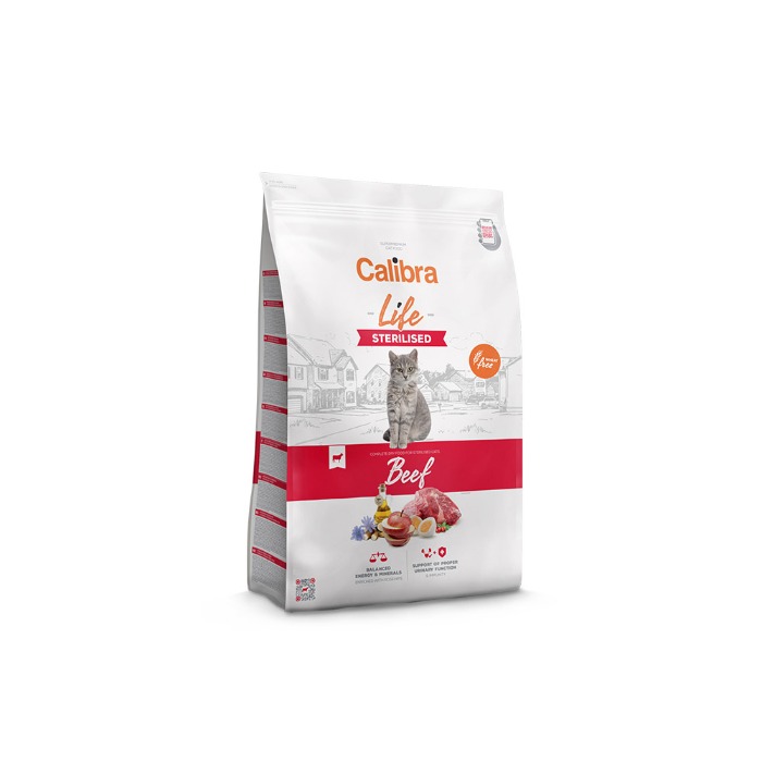Calibra Life Cat Sterilised Beef kattenvoer 1