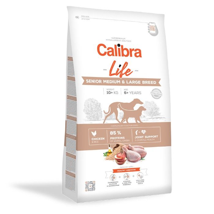 Calibra Life Dog Senior Medium & Large Chicken hondenvoer 2
