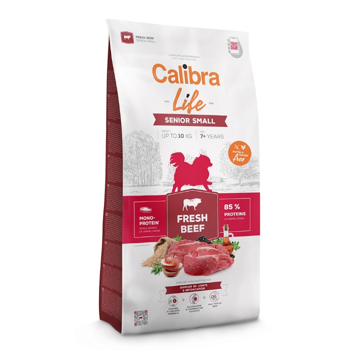 Calibra Life Dog Senior Small Breed Fresh Beef 1