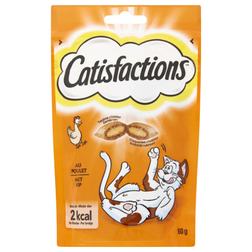 Catisfactions Kip kattensnacks 60 gram