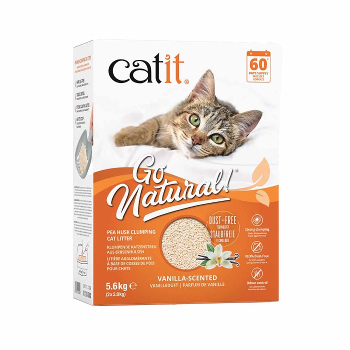 Catit Go Natural! Erwtenzand vanille aroma 5