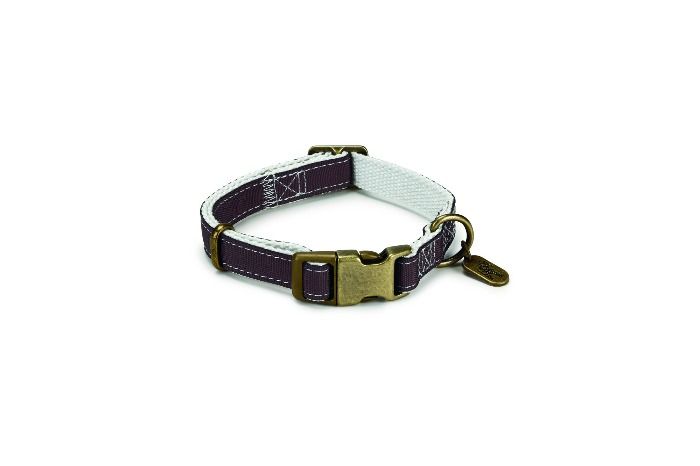 DBL Nylon Halsband Virante Bruin 26-40x1