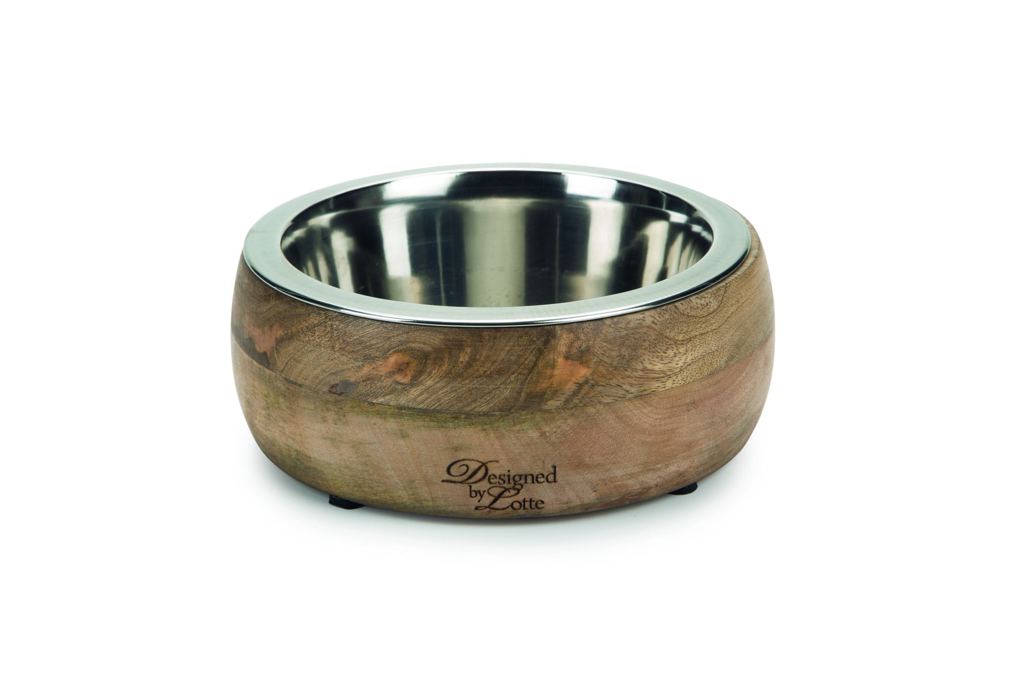 Designed By Lotte Eet- en Drinkbak Hout Hond Mandira 16