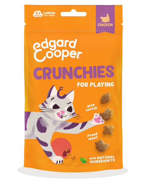 Edgard & Cooper Crunchies Kip kattensnacks 50 gram