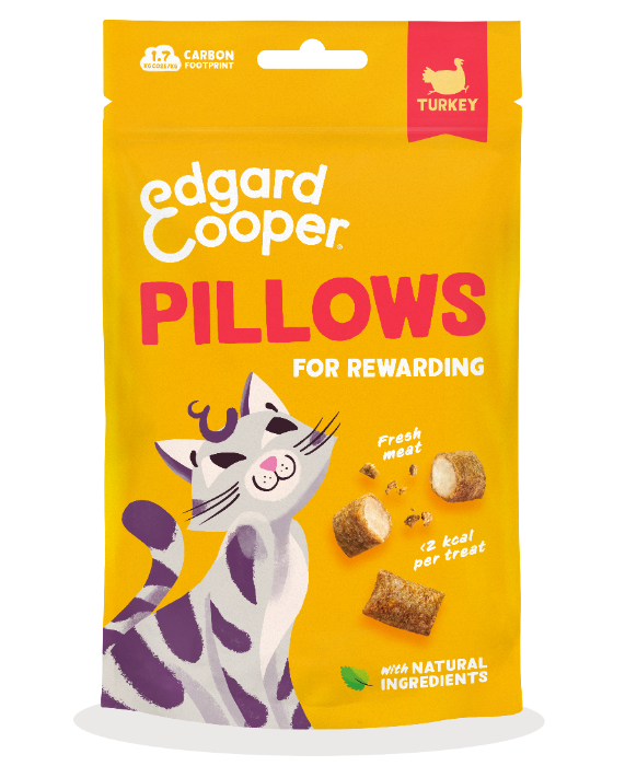 Edgard & Cooper Pillows Kalkoen kattensnacks 60 gram