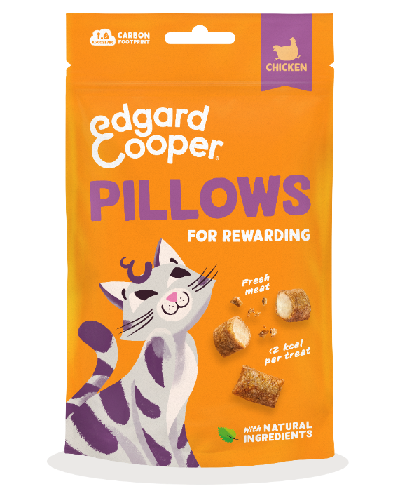 Edgard & Cooper Pillows Kip kattensnacks 60 gram