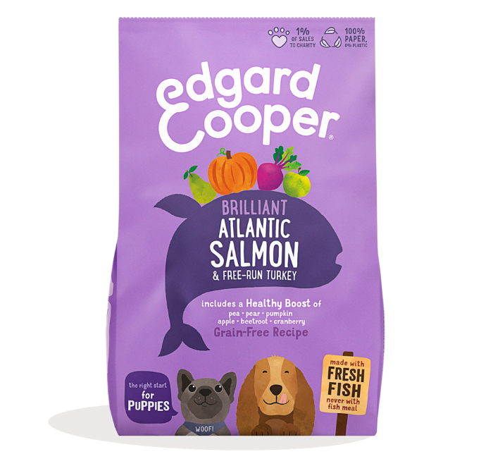 Edgard & Cooper Puppy zalm & Kalkoen 700gr