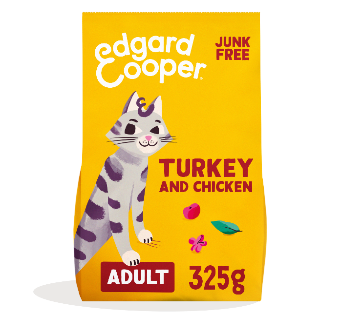 Edgard & Cooper graanvrij kalkoen kattenvoer 325gr
