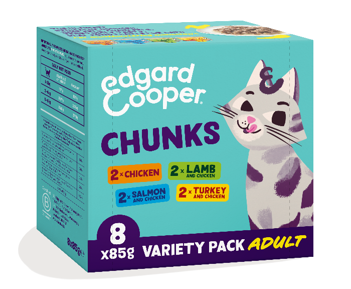 Edgard & Cooper multipack kat natvoer blikjes 8 x 85gr