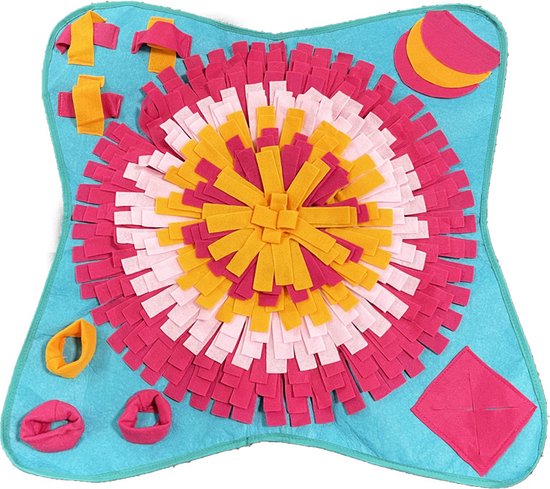 Educatieve Snuffelmat voor Honden en Katten - Voor Snacks en Spelplezier (70×70 cm)