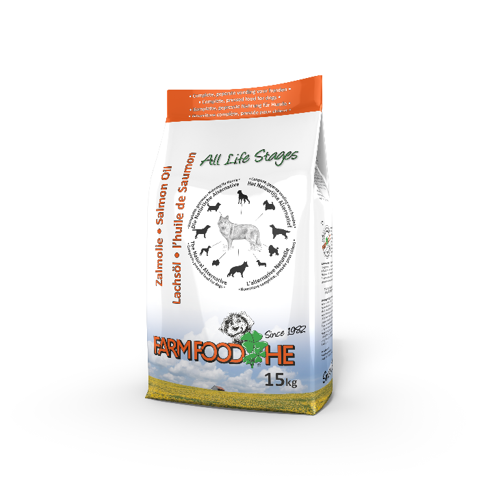 Farm Food HE Zalmolie standaard hondenvoer 15 kg