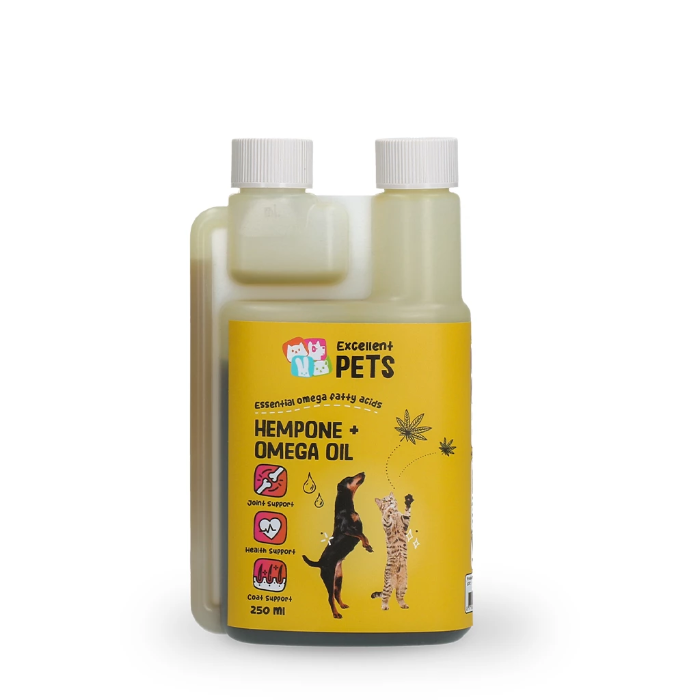 HempOne + Omega Oil Hond & Kat 250ml