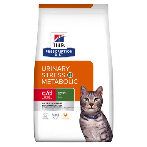 Hill&apos;s Prescription Diet C/D Multicare Stress + Metabolic kattenvoer met Kip 3kg zak