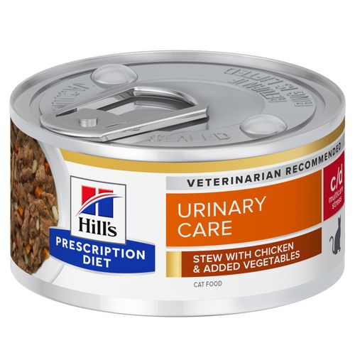 Hill&apos;s Prescription Diet C/D Multicare Stress Urinary Care Stoofpotje kat met Kip & Groenten 82g blik
