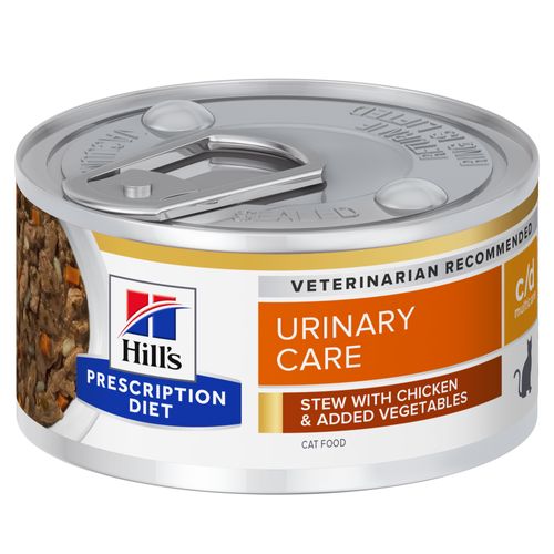 Hill&apos;s Prescription Diet C/D Multicare Urinary Care Stoofpotje Kat met Kip & Groenten 82g blik