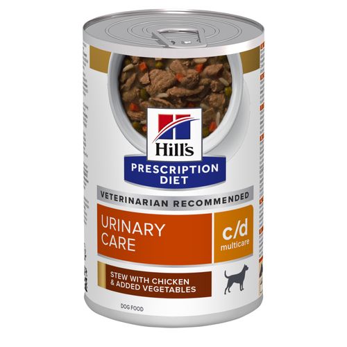 Hill&apos;s Prescription Diet C/D Urinary Care hondenvoer stoofpotje kip & groenten 354g blik