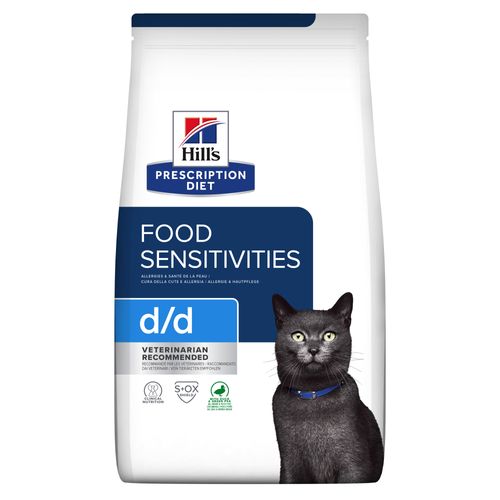 Hill&apos;s Prescription Diet D/D Food Sensitivities kattenvoer met Eend & groene Erwten 3kg
