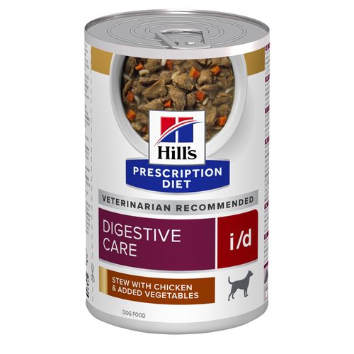 Hill&apos;s Prescription Diet I/D Digestive Care hondenvoer nat stoofpotje met Kip en groenten 354g blik