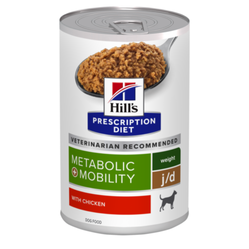 Hill&apos;s Prescription Diet J/D Metabolic + Mobility Weight Management hond 370gr blik