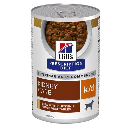 Hill&apos;s Prescription Diet K/D Kidney Care Stoofpotje Hond met Kip & Groenten 12x354g blik