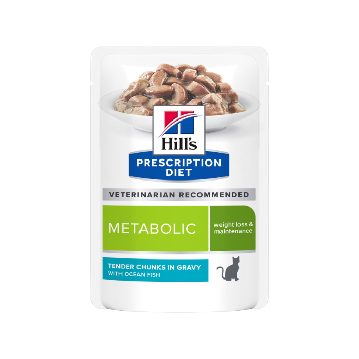 Hill&apos;s Prescription Diet Metabolic Kattenvoer met Zeevis 12 x 85 gram