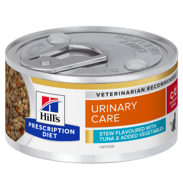 Hill&apos;s Prescription Diet c/d Multicare Stress Stoofpotje met Tonijnsmaak & Groenten natvoer kat 82 gram