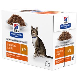 Hill&apos;s Prescription Diet s/d Urinary Care kip kattenvoer pouch 12 x 85 gram