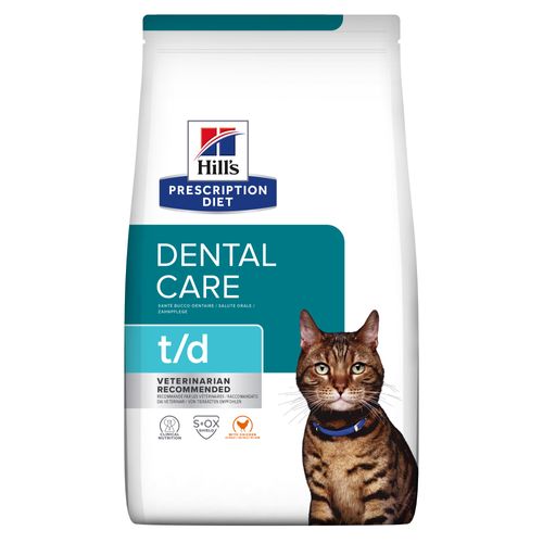 Hill&apos;s Prescription Diet t/d Dental Care kattenvoer met Kip 1
