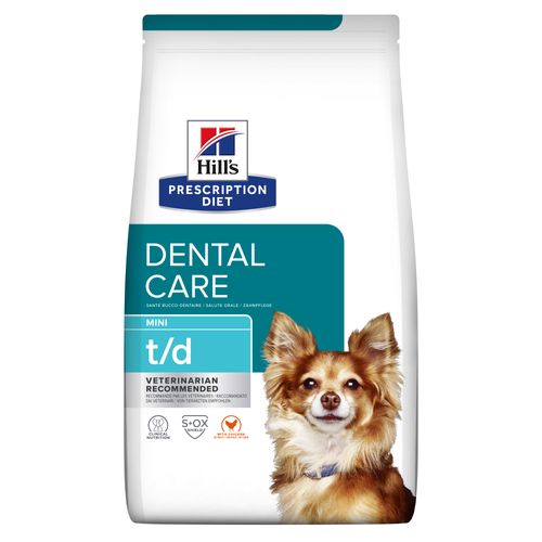 Hill&apos;s Prescription Diet t/d Mini Dental Care hondenvoer met Kip 3kg zak