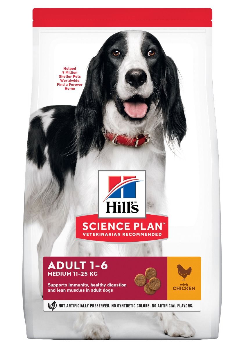 Hill's Science Plan Hond Adult Medium Kip 14kg
