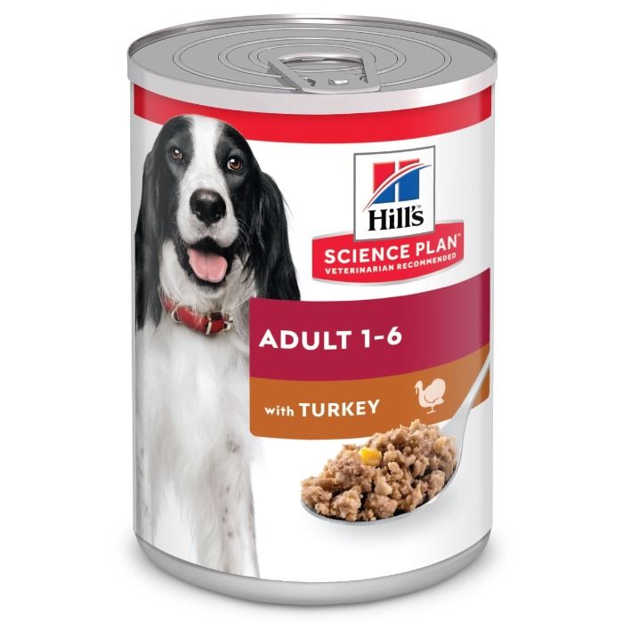 Hill's Science Plan Hond Adult Natvoer Kalkoen 12 x 370g blik