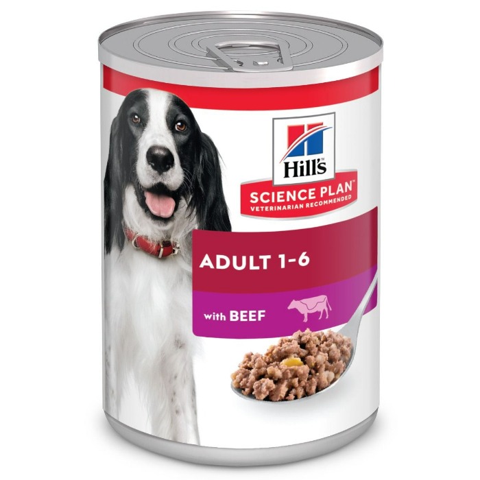 Hill's Science Plan Hond Adult Natvoer Rund 12 x 370g blik