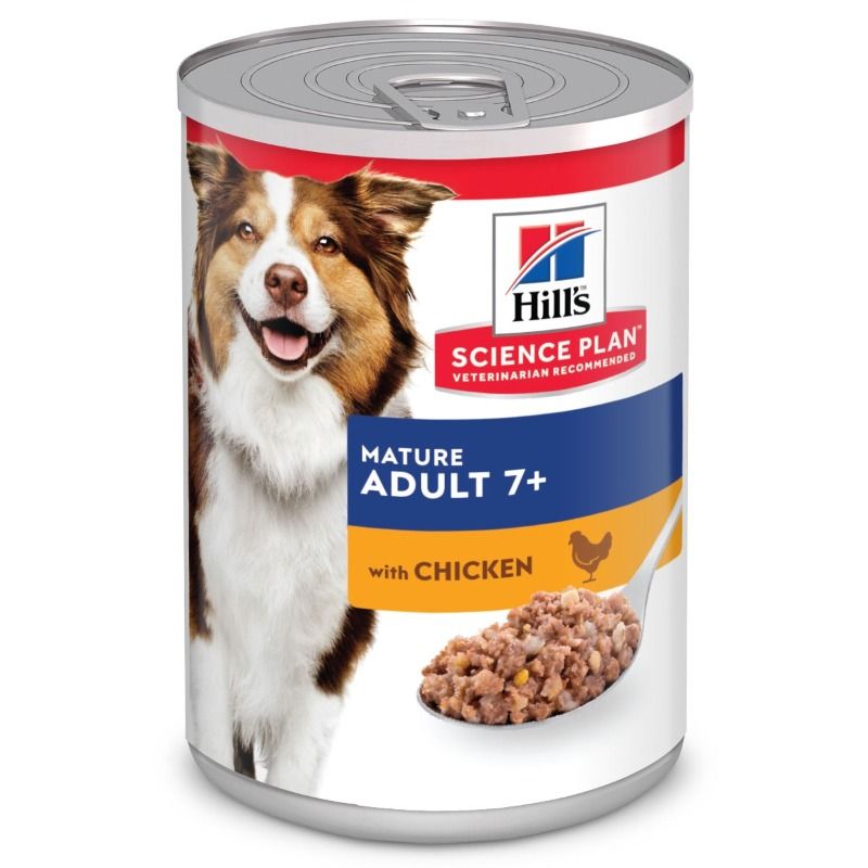 Hill's Science Plan Hond Mature Adult Natvoer kip 12 x 370g blik