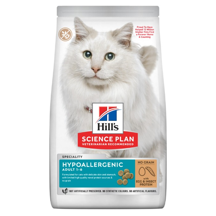 Hill&apos;s Science Plan Hypoallergenic kattenvoer met Ei & Insect 7kg