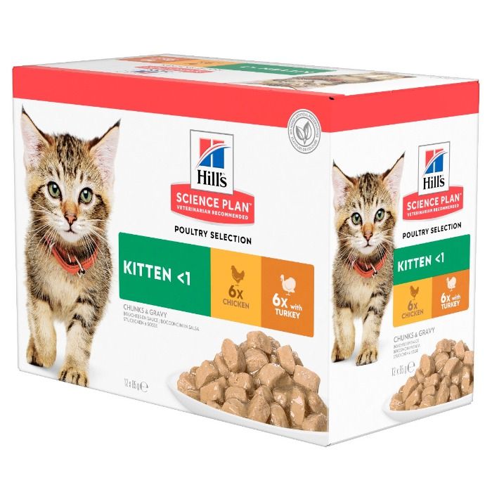 Hill's Science Plan Kitten Multipack Gevogelte (12x85g)