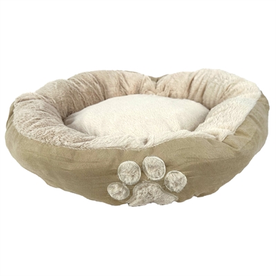 Hugs hondenmand ovaal latte bruin 61x61x13 cm