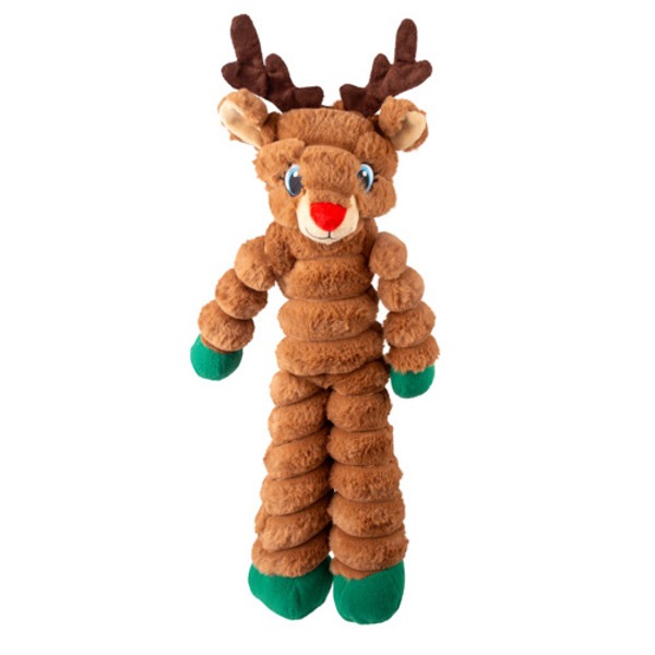 Kong Holiday Shakers Crumples Reindeer Bruin XL hondenspeelgoed